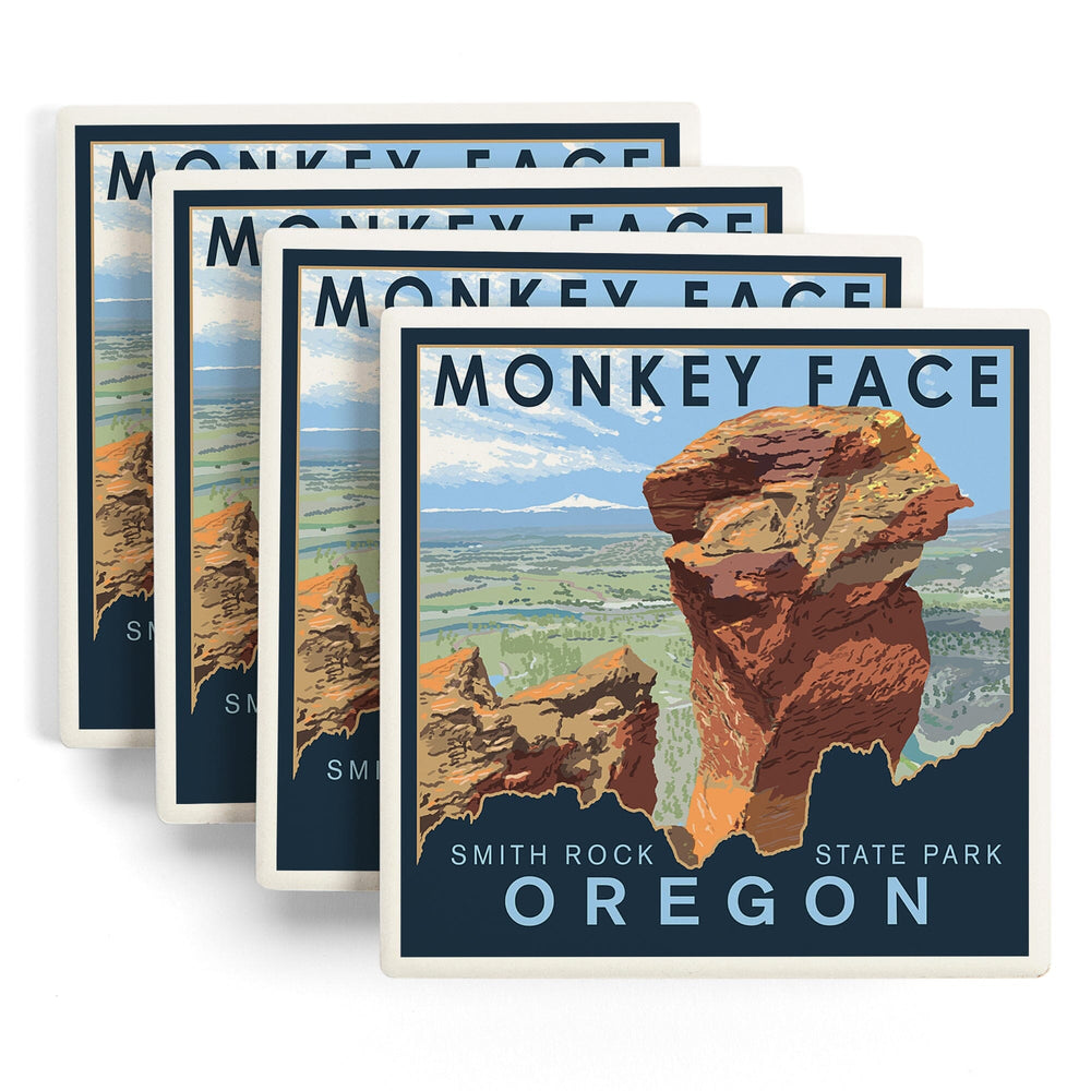 Smith Rock State Park, Oregon, Monkey Face, Coasters Coasters Lantern Press 