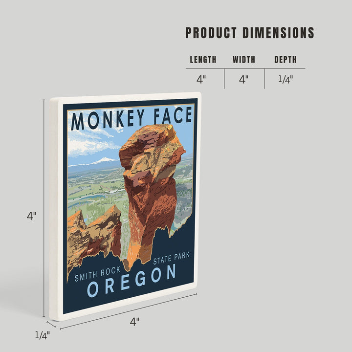 Smith Rock State Park, Oregon, Monkey Face, Coasters Coasters Lantern Press 