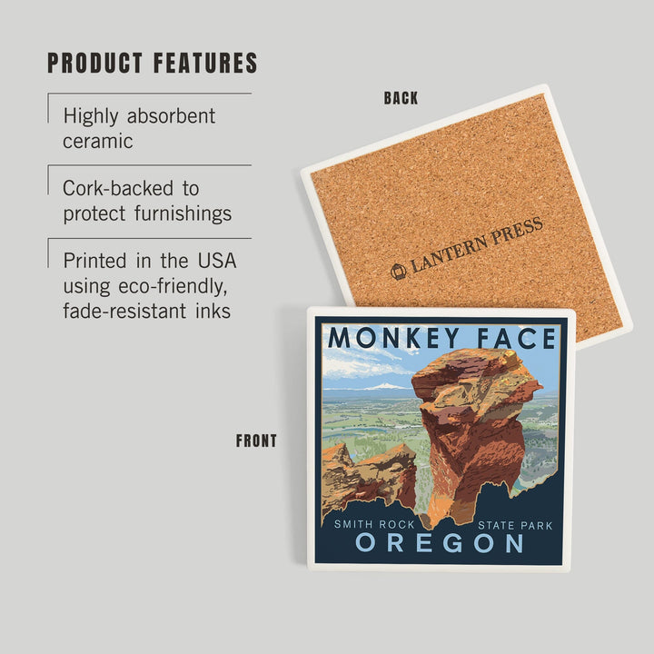 Smith Rock State Park, Oregon, Monkey Face, Coasters Coasters Lantern Press 