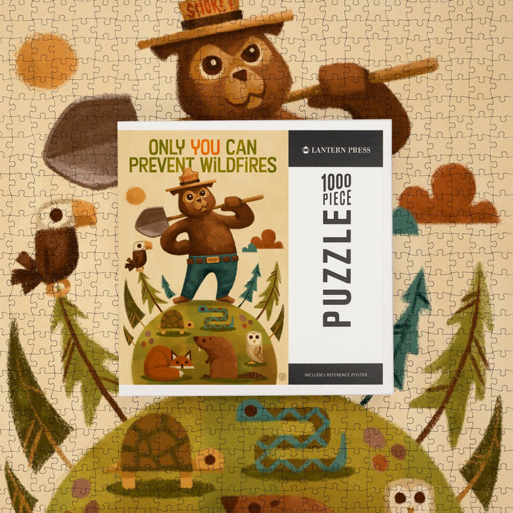 Smokey Bear and Friends, Jigsaw Puzzle Puzzle Lantern Press 