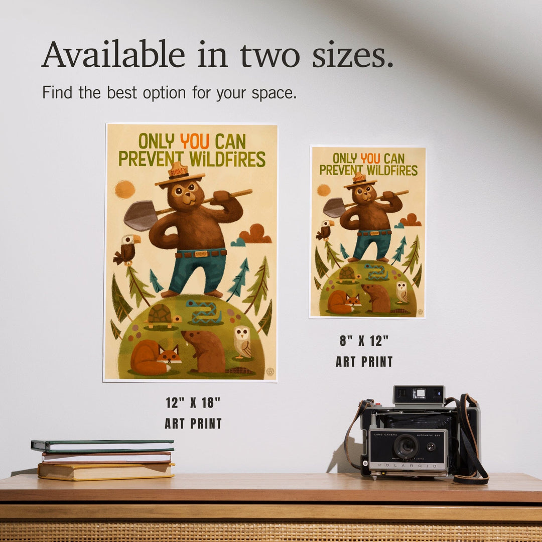 Smokey Bear and Friends, Officially Licensed, Art & Giclee Prints Art Lantern Press 