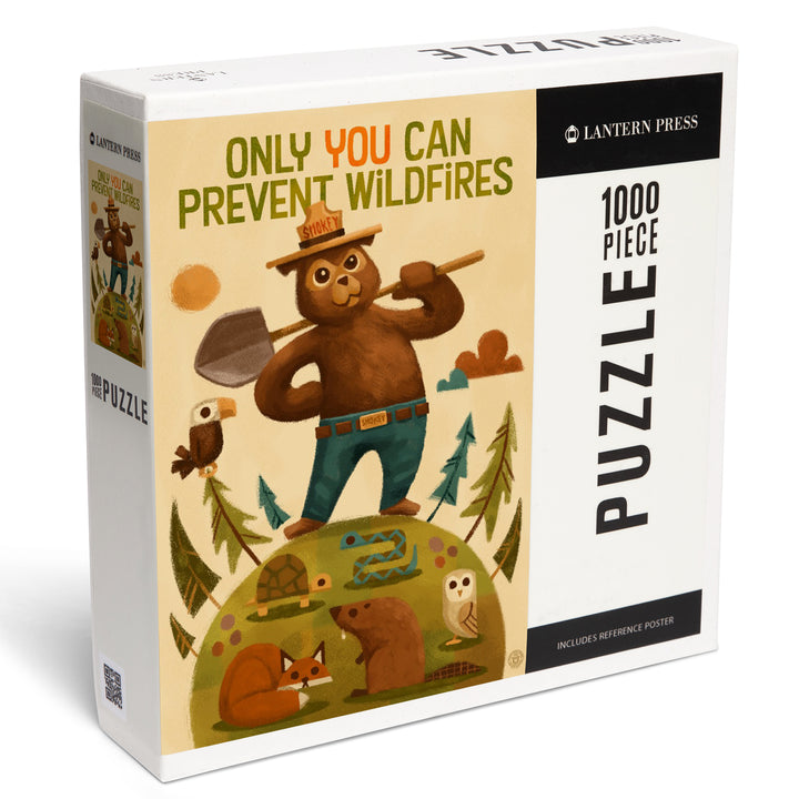 Smokey Bear and Friends, Officially Licensed, Jigsaw Puzzle Puzzle Lantern Press 