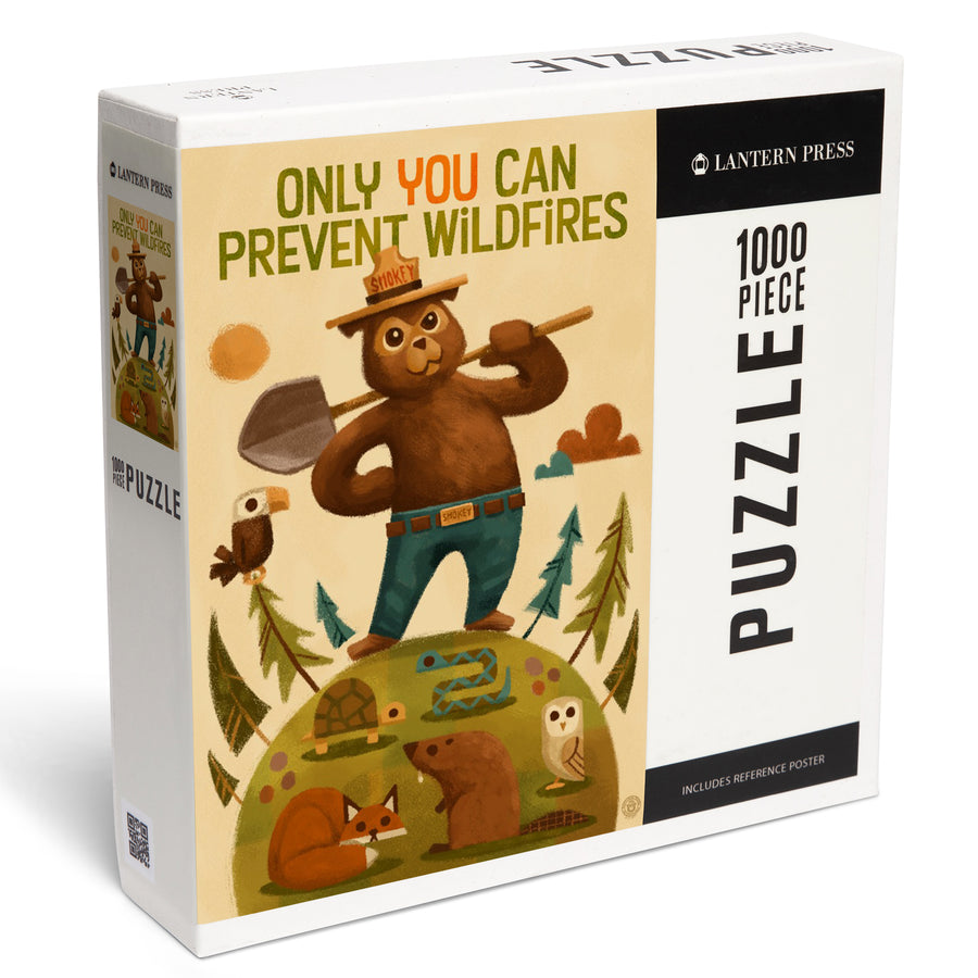 Smokey Bear and Friends, Officially Licensed, Jigsaw Puzzle Puzzle Lantern Press 