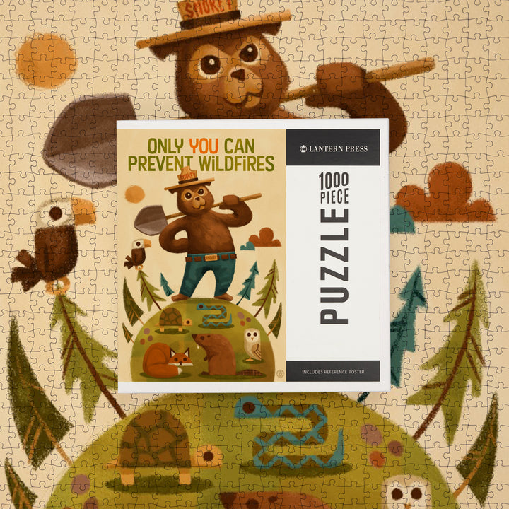 Smokey Bear and Friends, Officially Licensed, Jigsaw Puzzle Puzzle Lantern Press 