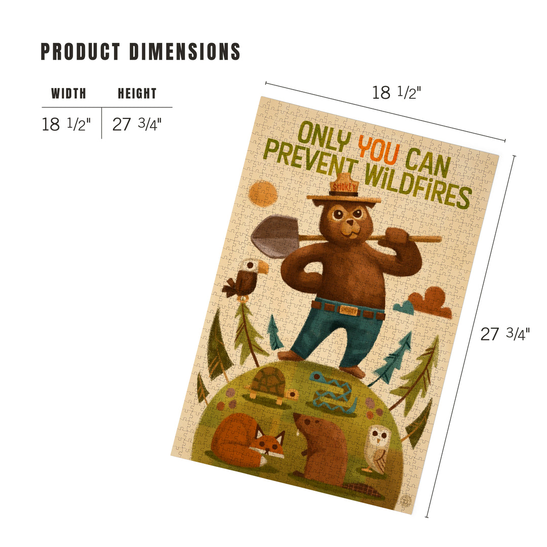 Smokey Bear and Friends, Officially Licensed, Jigsaw Puzzle Puzzle Lantern Press 