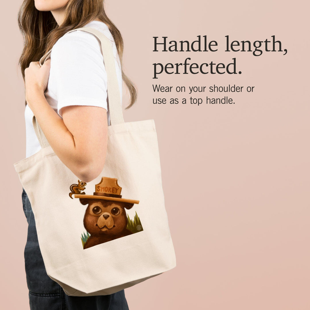 Smokey Bear and Squirrel,, Tote Bag Totes Lantern Press 