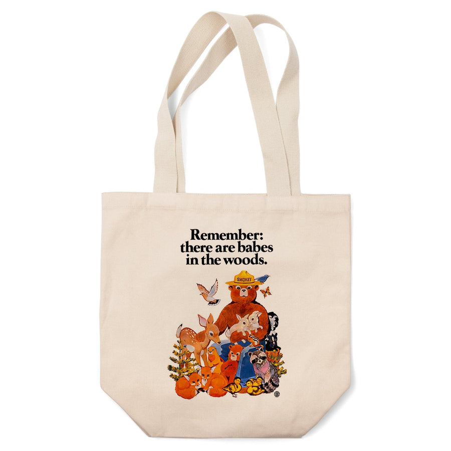 Smokey Bear, Babes in the Woods, Vintage Poster, Tote Bag Totes Lantern Press 