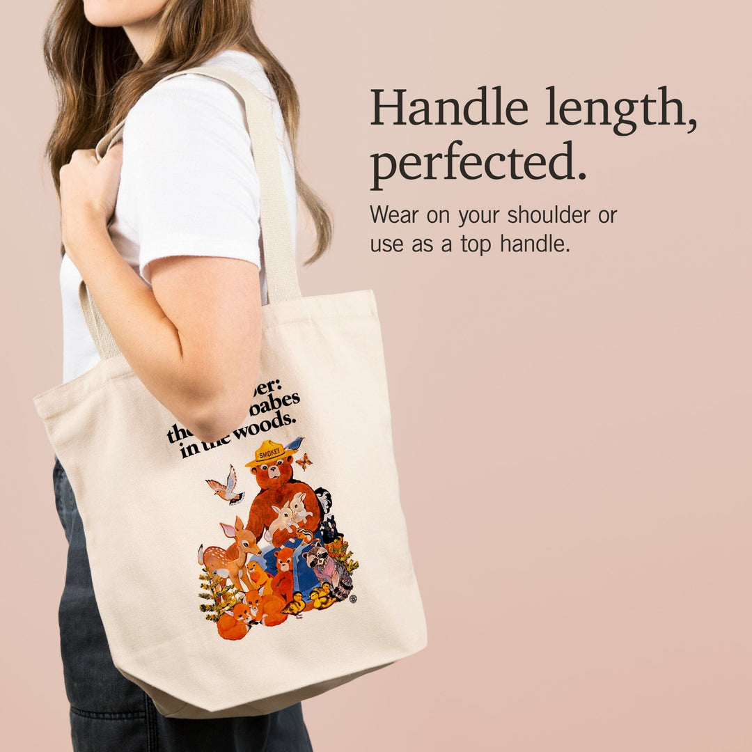 Smokey Bear, Babes in the Woods, Vintage Poster, Tote Bag Totes Lantern Press 