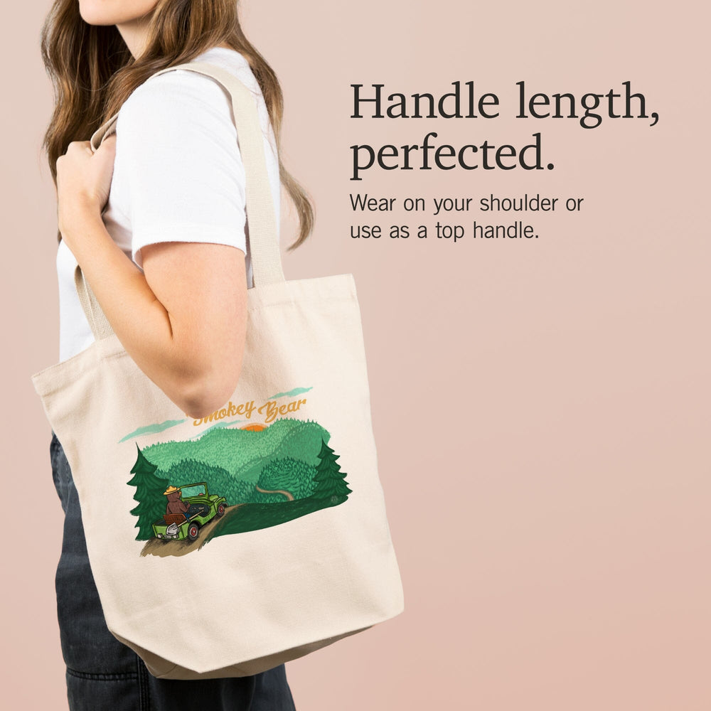 Smokey Bear Driving, Officially Licensed, Tote Bag Totes Lantern Press 