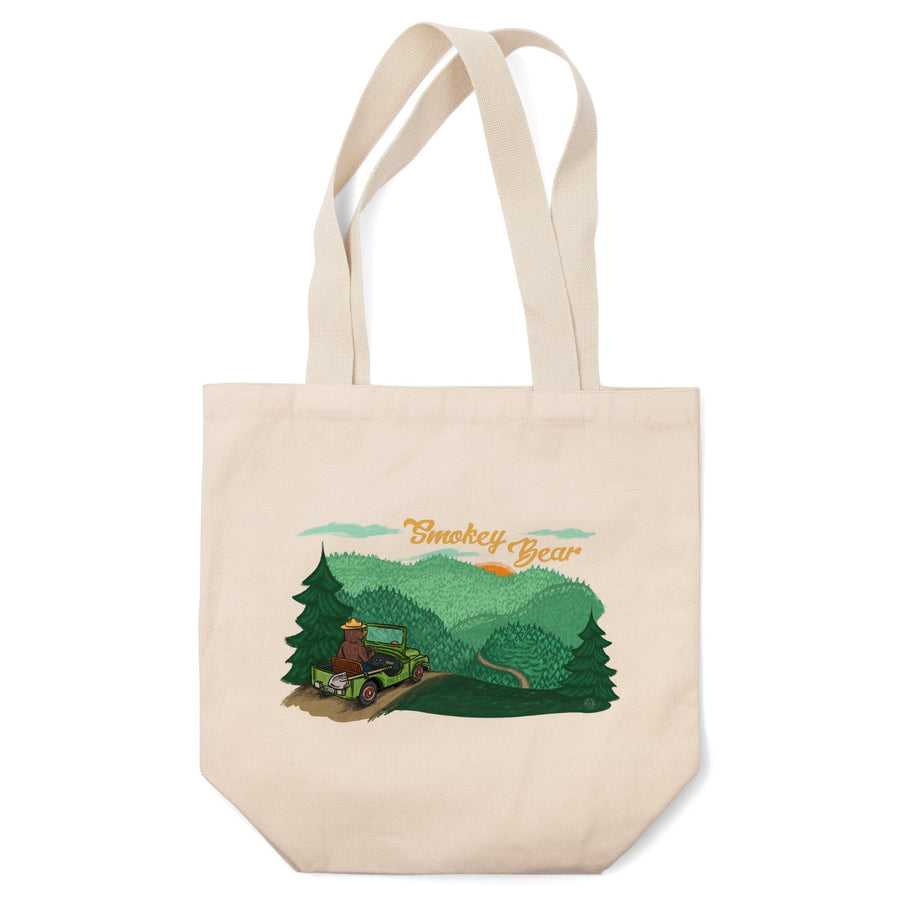 Smokey Bear Driving, Officially Licensed, Tote Bag Totes Lantern Press 