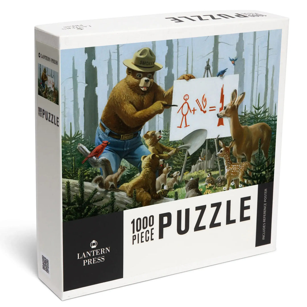 Smokey Bear, Forest Fire Equation, Officially Licensed Vintage Poster, Jigsaw Puzzle Puzzle Lantern Press 