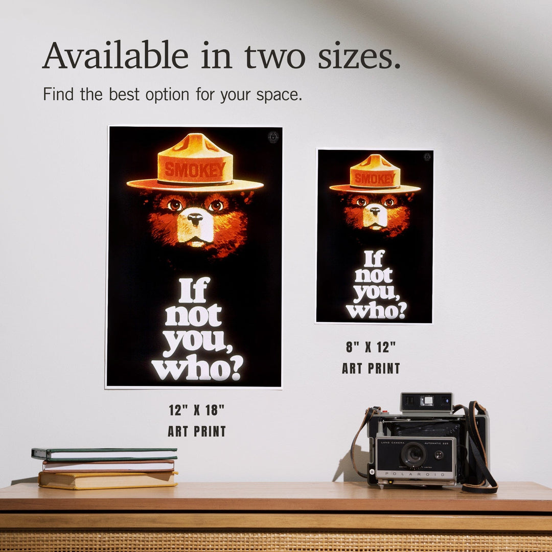 Smokey Bear, If Not You, Who, Officially Licensed Vintage Poster, Art & Giclee Prints Art Lantern Press 