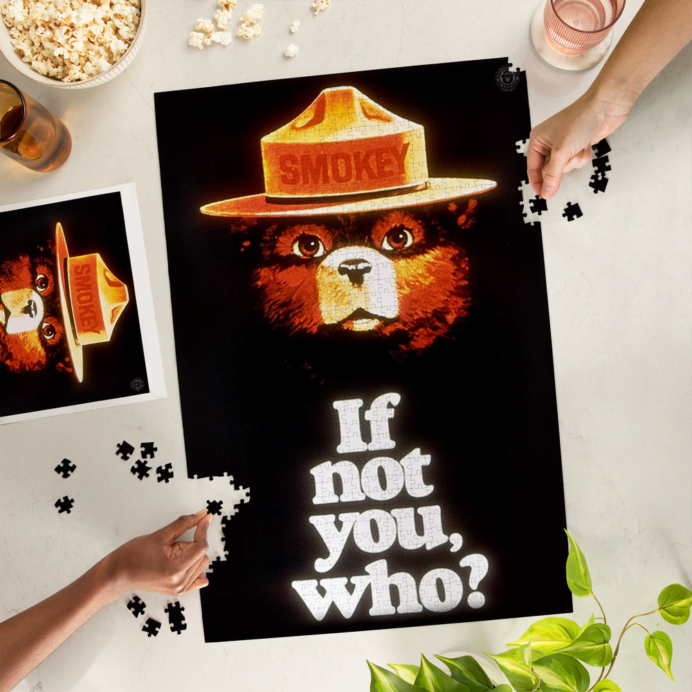 Smokey Bear, If Not You, Who, Officially Licensed Vintage Poster, Jigsaw Puzzle Puzzle Lantern Press 