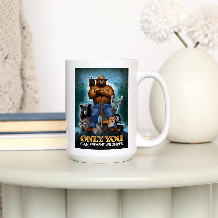 Smokey Bear, Only You Can Prevent Wildfires, Ceramic Mug Mugs Lantern Press 