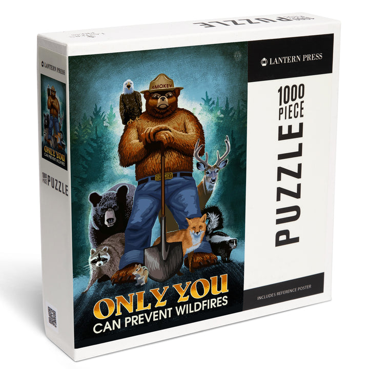 Smokey Bear, Only You Can Prevent Wildfires, Officially Licensed, Jigsaw Puzzle Puzzle Lantern Press 
