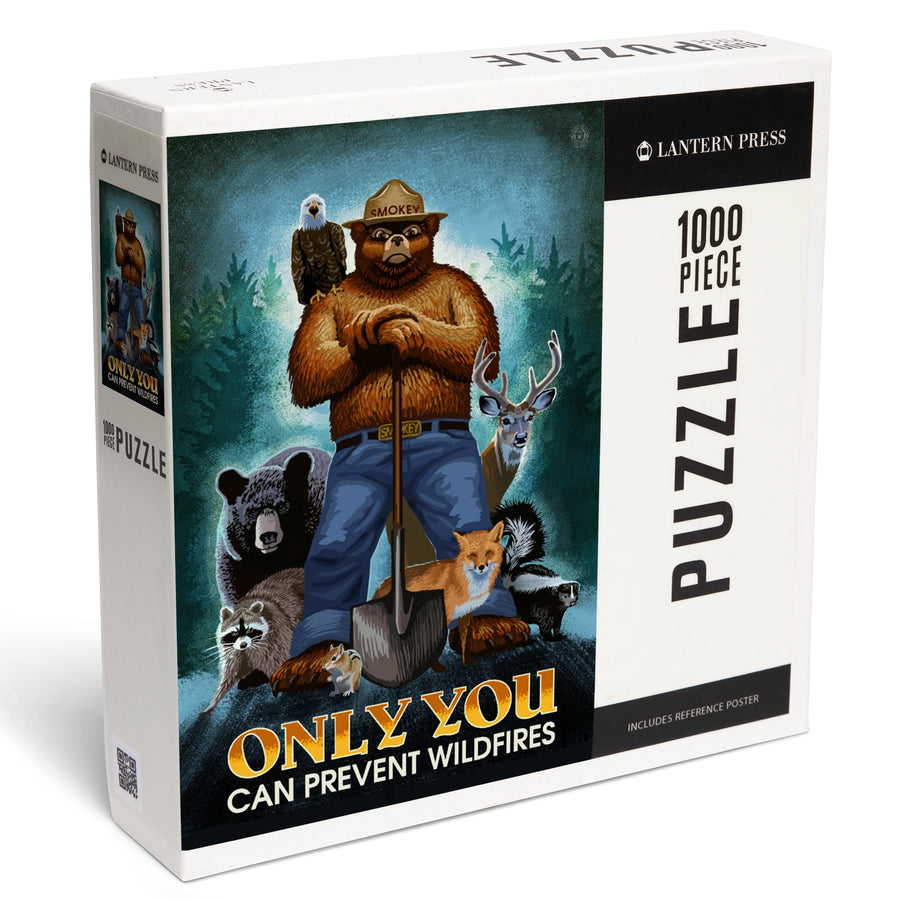 Smokey Bear, Only You Can Prevent Wildfires, Officially Licensed, Jigsaw Puzzle Puzzle Lantern Press 