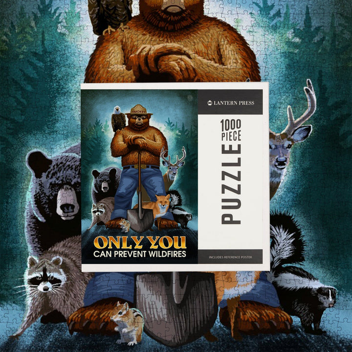 Smokey Bear, Only You Can Prevent Wildfires, Officially Licensed, Jigsaw Puzzle Puzzle Lantern Press 