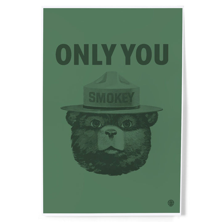 Smokey Bear, Only You, Duotone, Officially Licensed, Art & Giclee Prints Art Lantern Press 