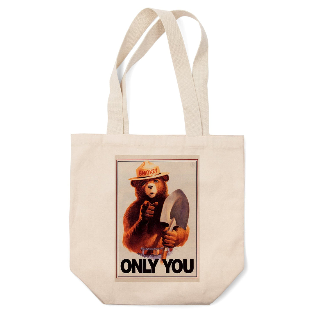 Smokey Bear, Only You, Officially Licensed Vintage Poster, Tote Bag Totes Lantern Press 