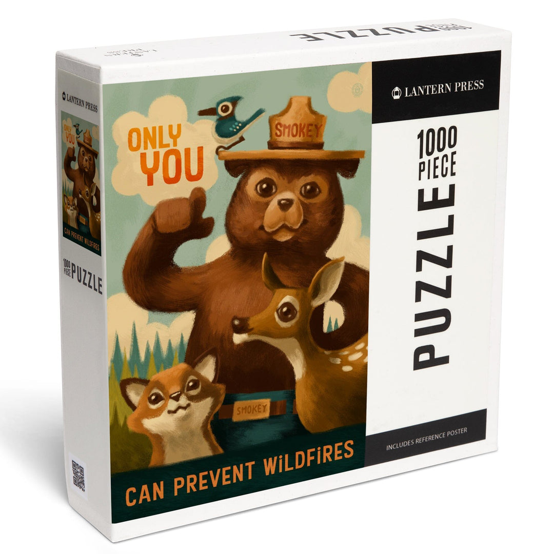 Smokey Bear, Only You, Oil Painting, Jigsaw Puzzle Puzzle Lantern Press 
