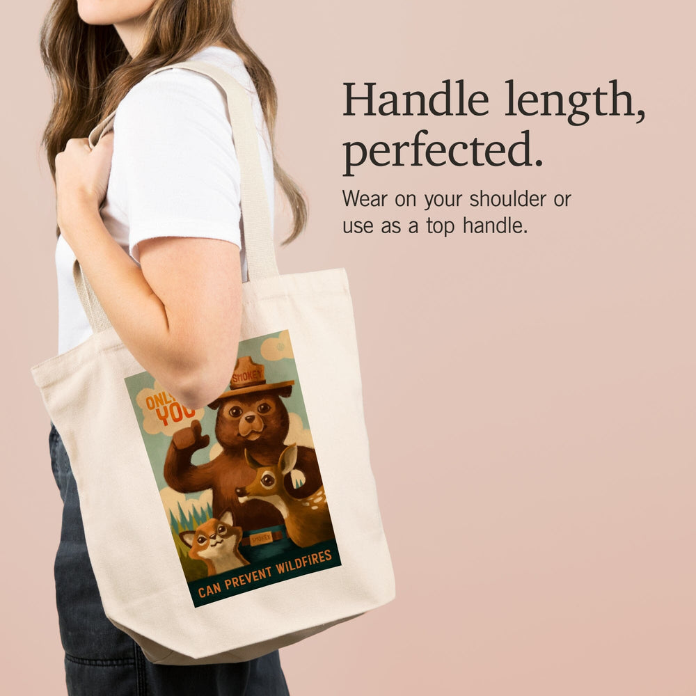 Smokey Bear, Only You, Oil Painting, Officially Licensed, Tote Bag Totes Lantern Press 