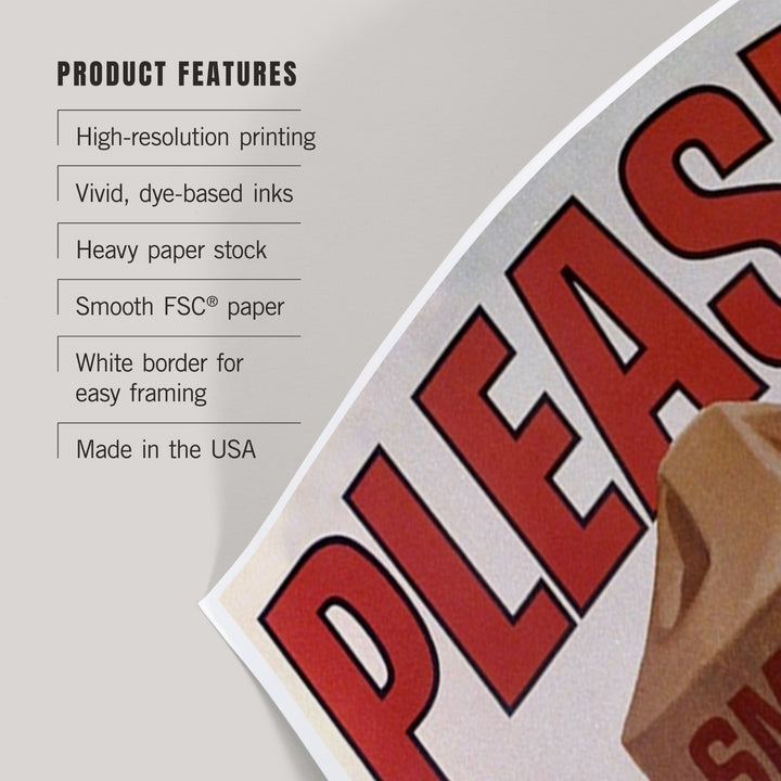 Smokey Bear, Please, Only You Can Help, Smokey Head, Officially Licensed Vintage Poster, Art & Giclee Prints Art Lantern Press 