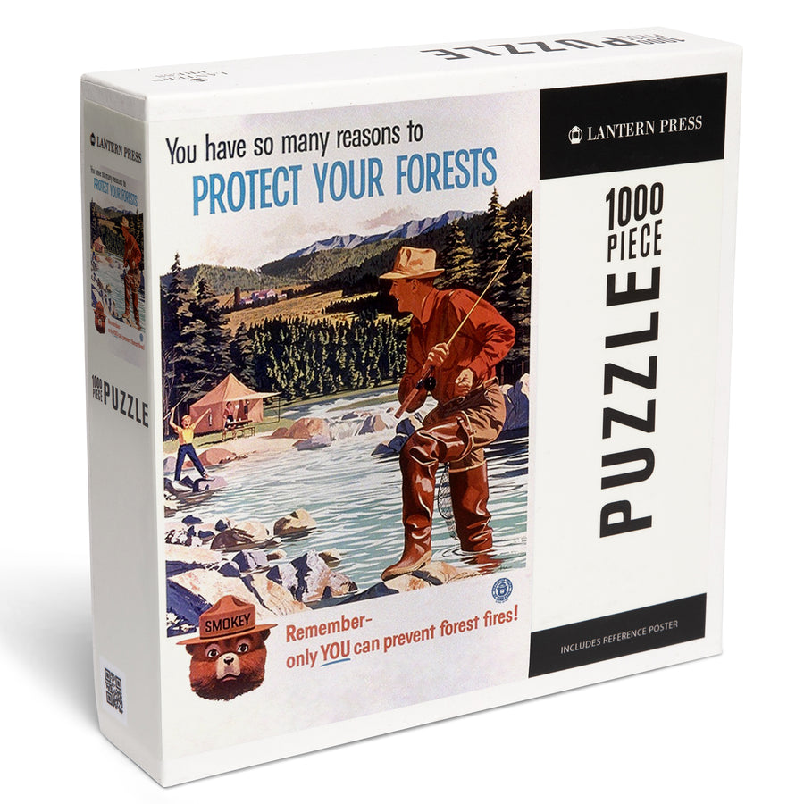 Smokey Bear, Protect Your Forests, Officially Licensed Vintage Poster, Jigsaw Puzzle Puzzle Lantern Press 