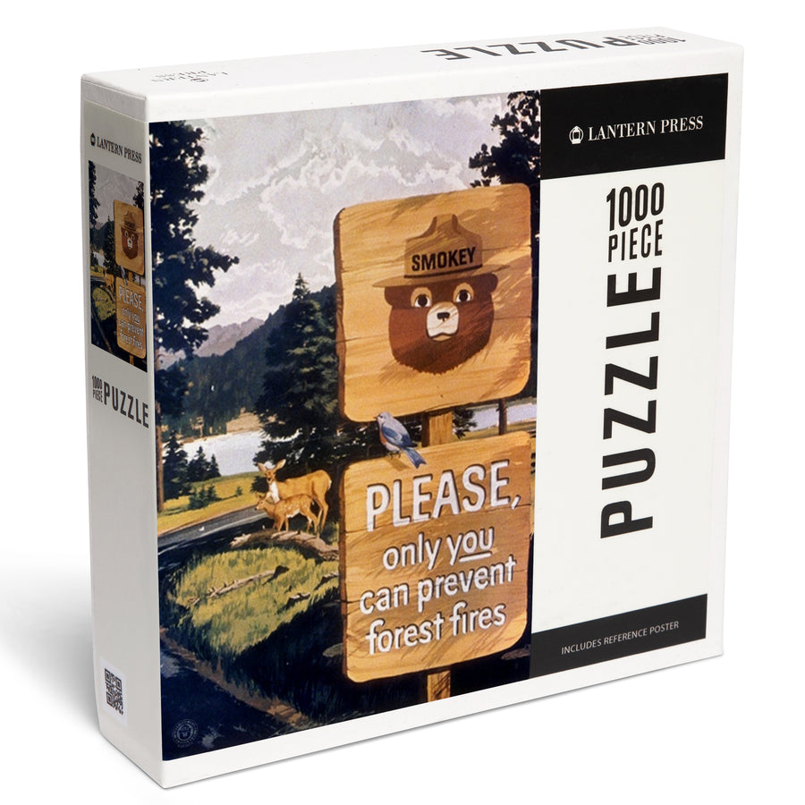 Smokey Bear, Smokey Signs, Officially Licensed Vintage Poster, Jigsaw Puzzle Puzzle Lantern Press 