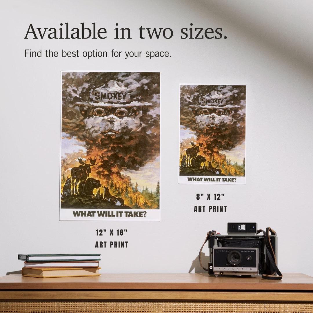 Smokey Bear, Time it Took to Grow a Tree, Officially Licensed Vintage Poster, Art & Giclee Prints Art Lantern Press 