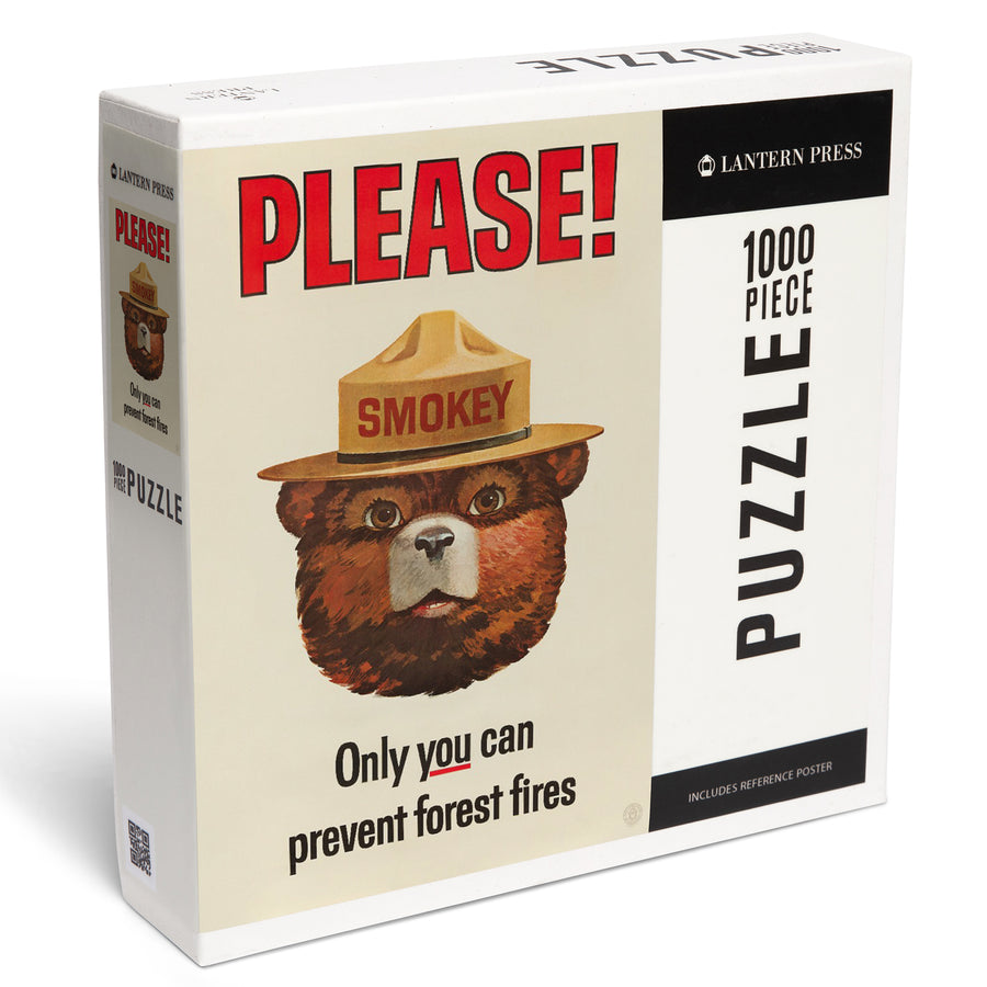 Smokey Bear Vintage Poster, Only You Can Prevent Forest Fires, Jigsaw Puzzle Puzzle Lantern Press 