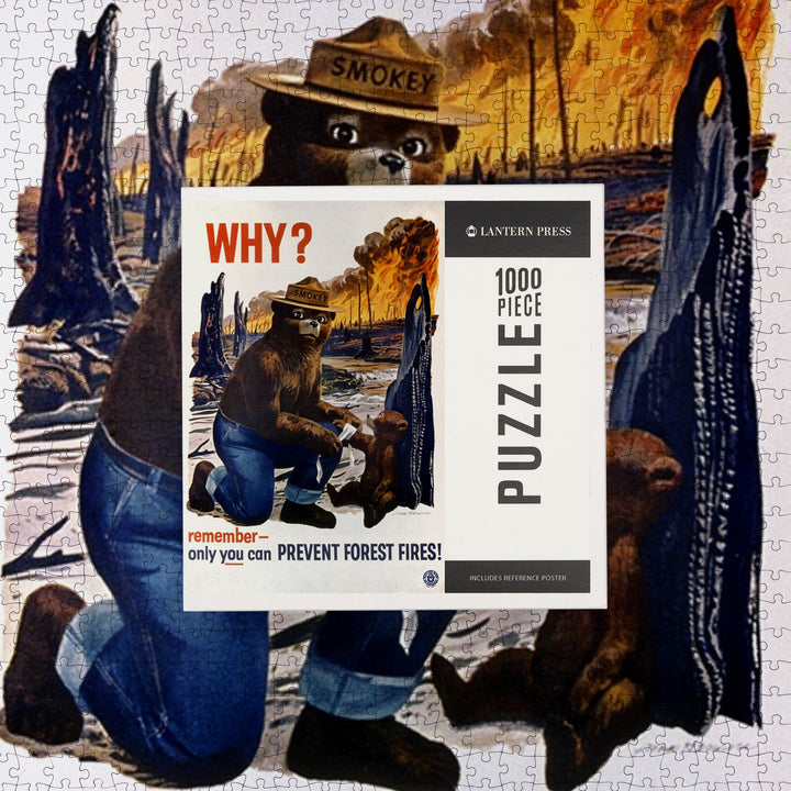 Smokey Bear, Why, Officially Licensed Vintage Poster, Jigsaw Puzzle Puzzle Lantern Press 