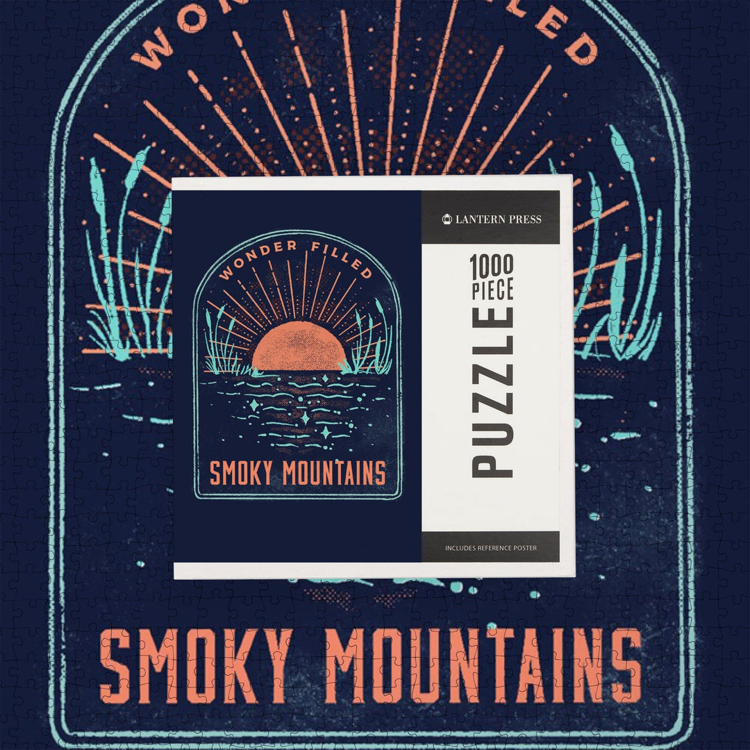 Smoky Mountains, Lake Life Series, Wonder Filled, Jigsaw Puzzle Puzzle Lantern Press 