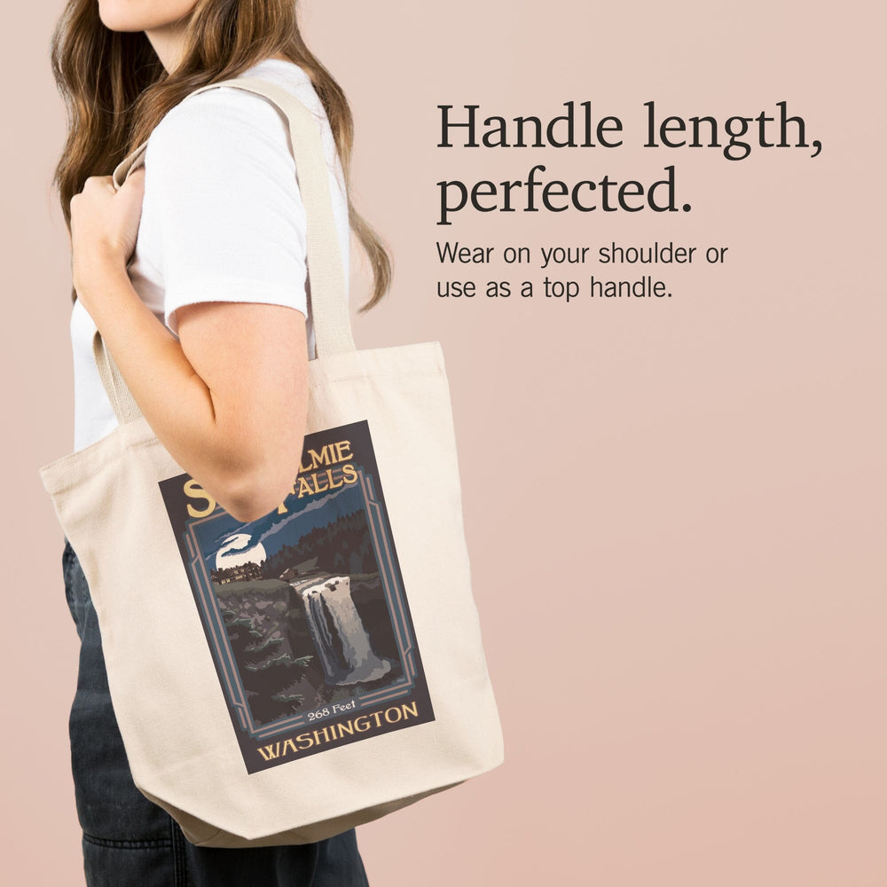 Snoqualmie Falls, Washington, Tote Bag Totes Lantern Press 