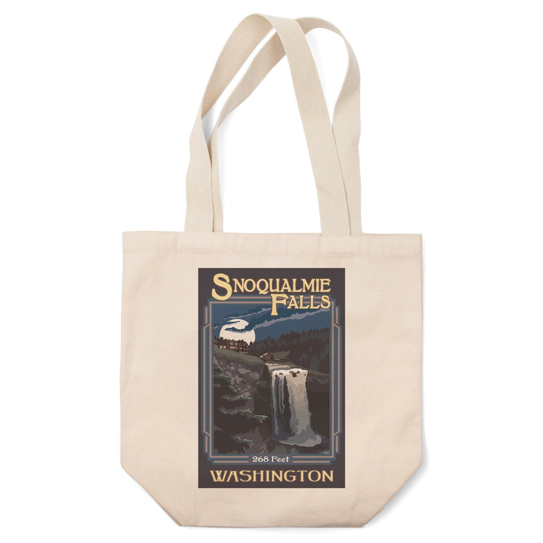 Snoqualmie Falls, Washington, Tote Bag Totes Lantern Press 