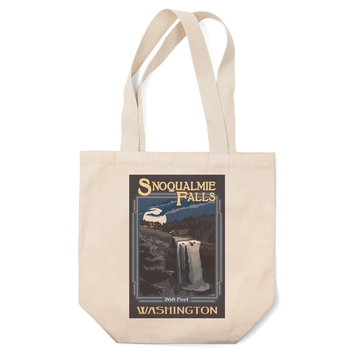 Snoqualmie Falls, Washington, Tote Bag Totes Lantern Press 