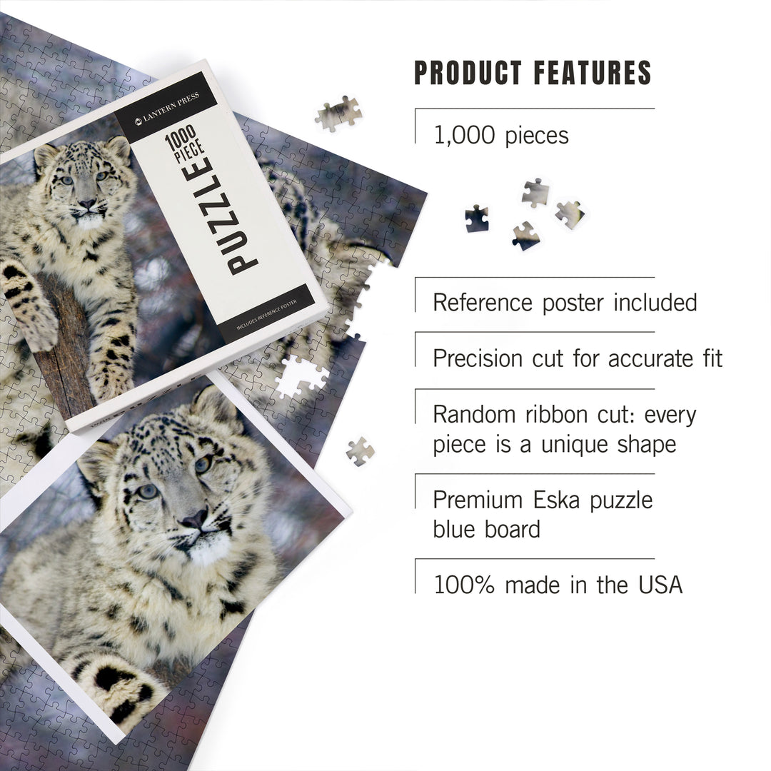Snow Leopard, Jigsaw Puzzle Puzzle Lantern Press 