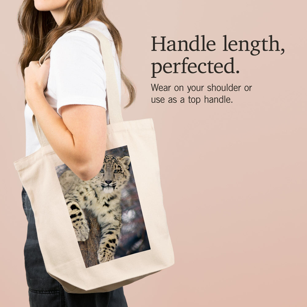 Snow Leopard, Tote Bag Totes Lantern Press 