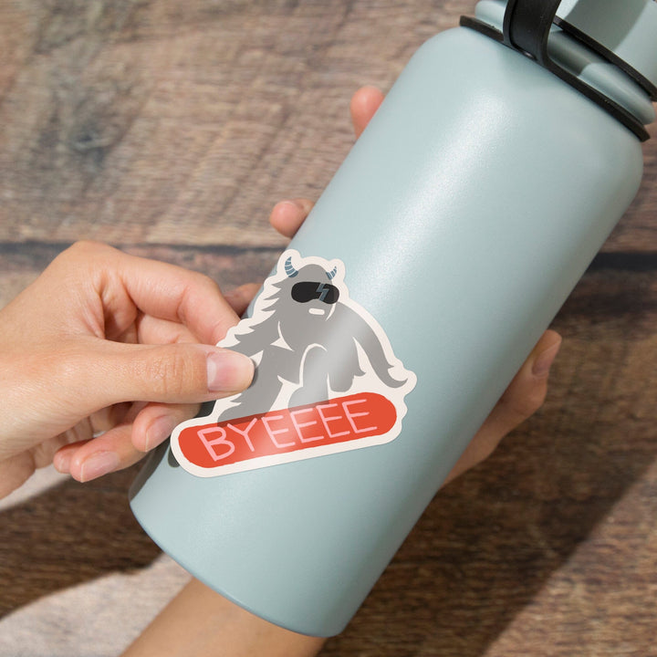 Snow Patrol Series, Byeeee, Contour, Vinyl Sticker Sticker Lantern Press 