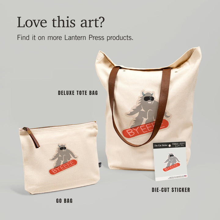 Snow Patrol Series, Byeeee, Contour, Vinyl Sticker Sticker Lantern Press 
