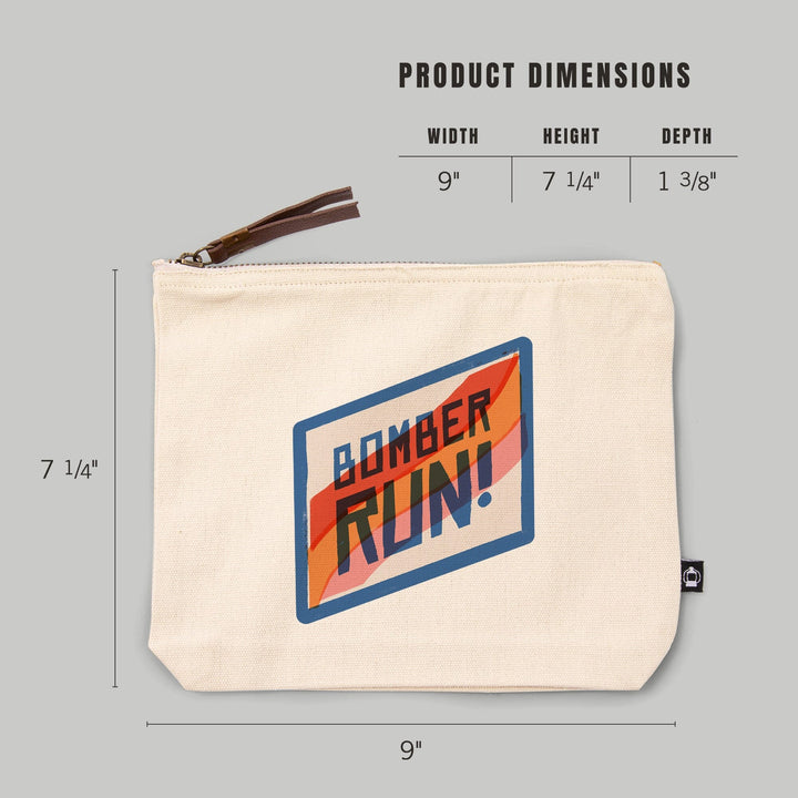 Snow Patrol Series,, Organic Cotton Zipper Pouch, Go Bag Totes Lantern Press 