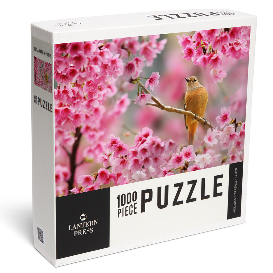 Songbird in Cherry Blossoms, Jigsaw Puzzle Puzzle Lantern Press 
