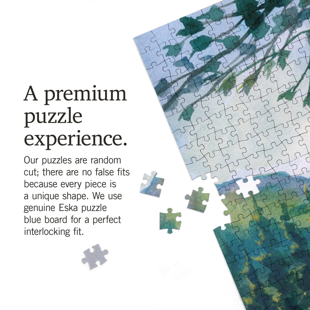 Sonoma County Wine Country, California, Jigsaw Puzzle Puzzle Lantern Press 