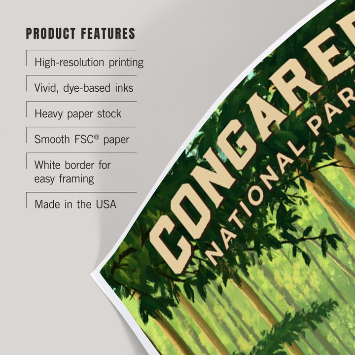 South Carolina, Oil Painting, Congaree National Park, Art & Giclee Prints Art Lantern Press 