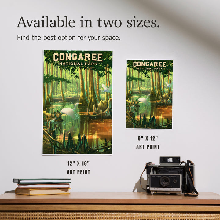 South Carolina, Oil Painting, Congaree National Park, Art & Giclee Prints Art Lantern Press 