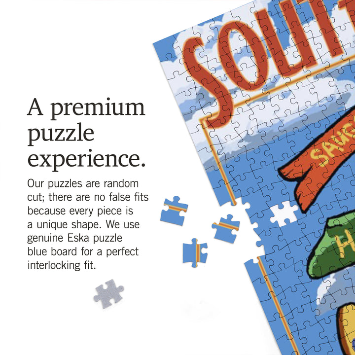 South Haven, Michigan, Destination Sign, Jigsaw Puzzle Puzzle Lantern Press 