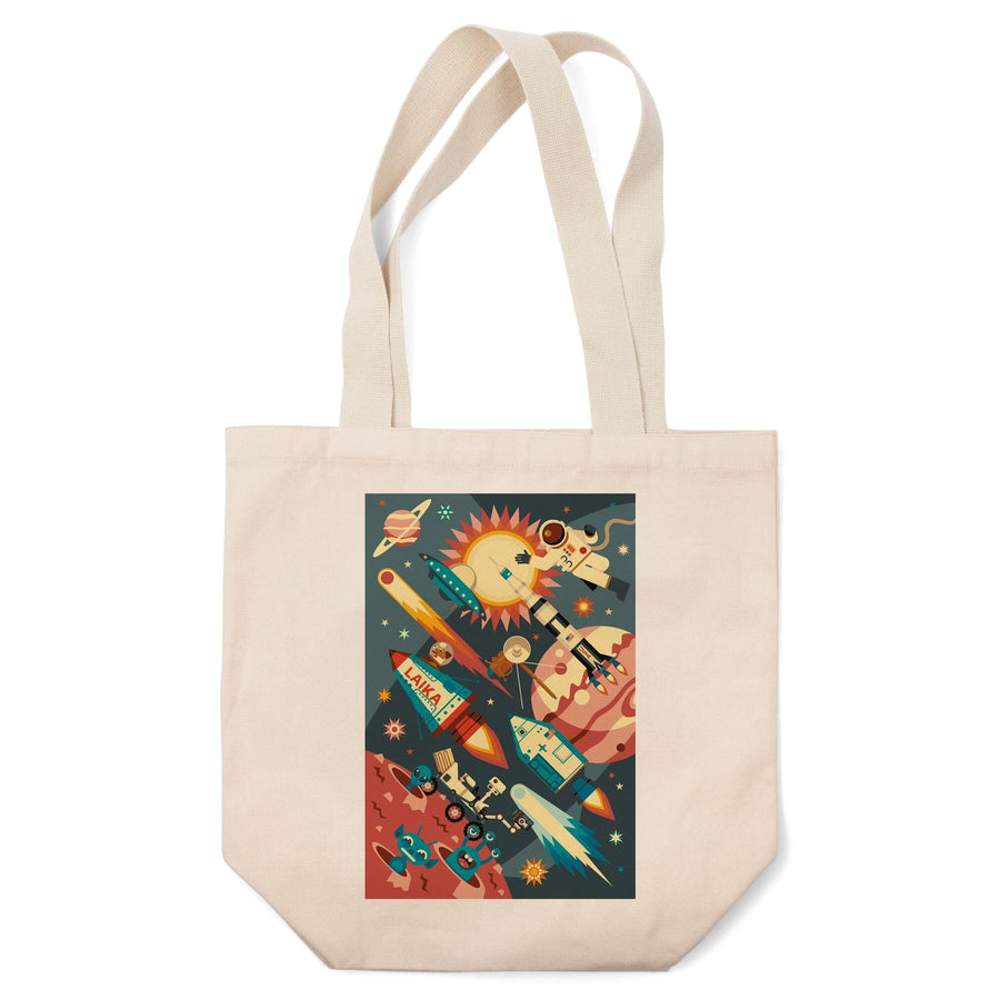 Space Geometric, Tote Bag Totes Lantern Press 