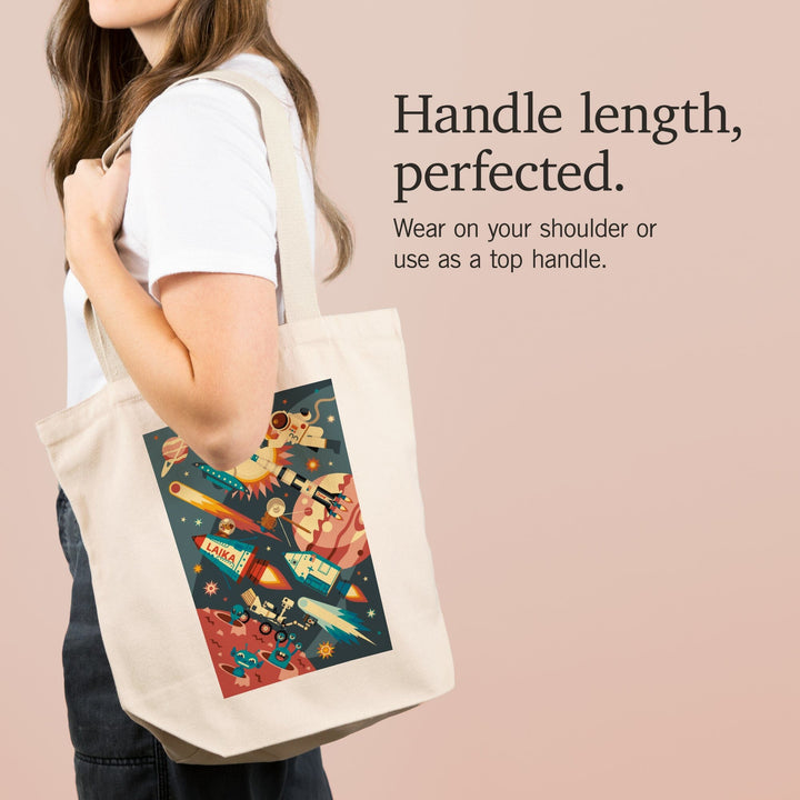 Space Geometric, Tote Bag Totes Lantern Press 