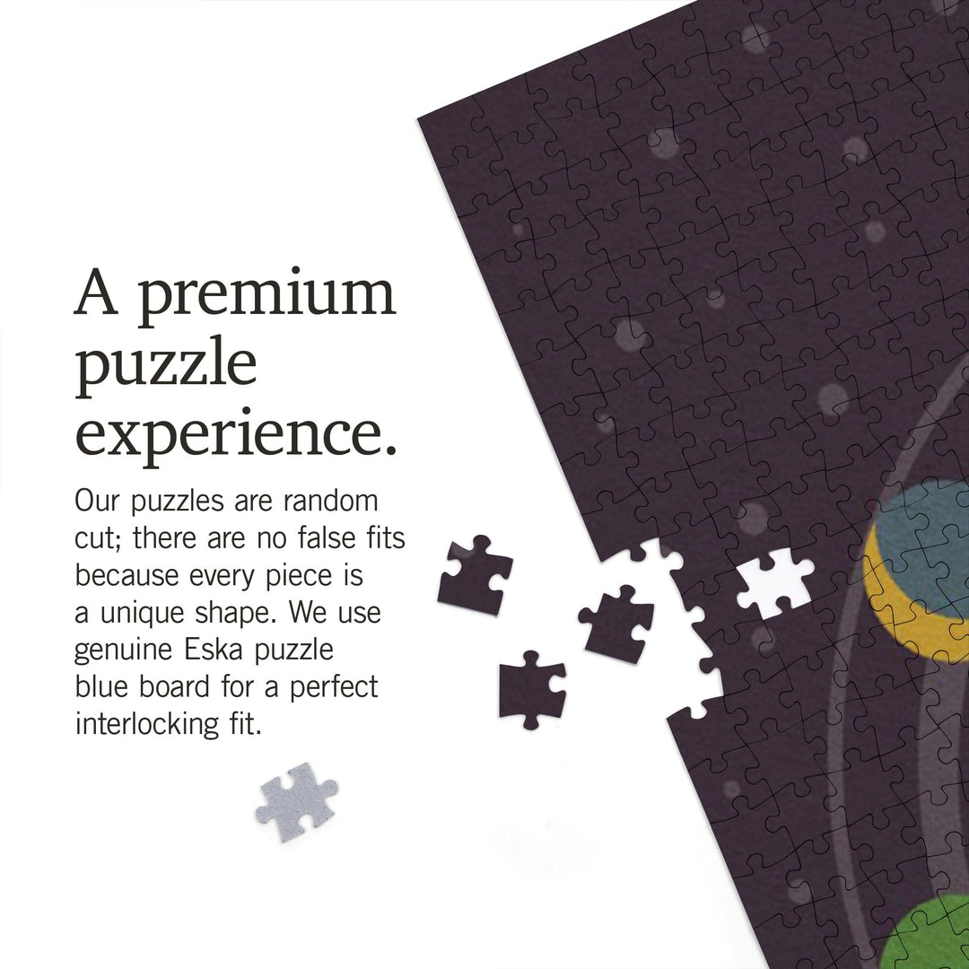 Space Is The Place Collection, Moon Phase, I Have Phases, Jigsaw Puzzle Puzzle Lantern Press 