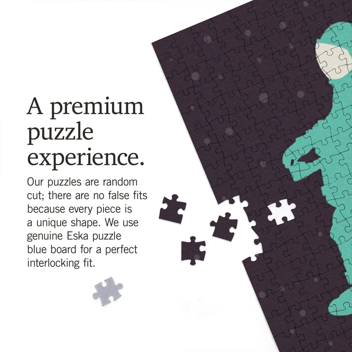 Space Is The Place Collection, Rainbow Astronaut With Jetpack, Find Your Own Orbit, Jigsaw Puzzle Puzzle Lantern Press 