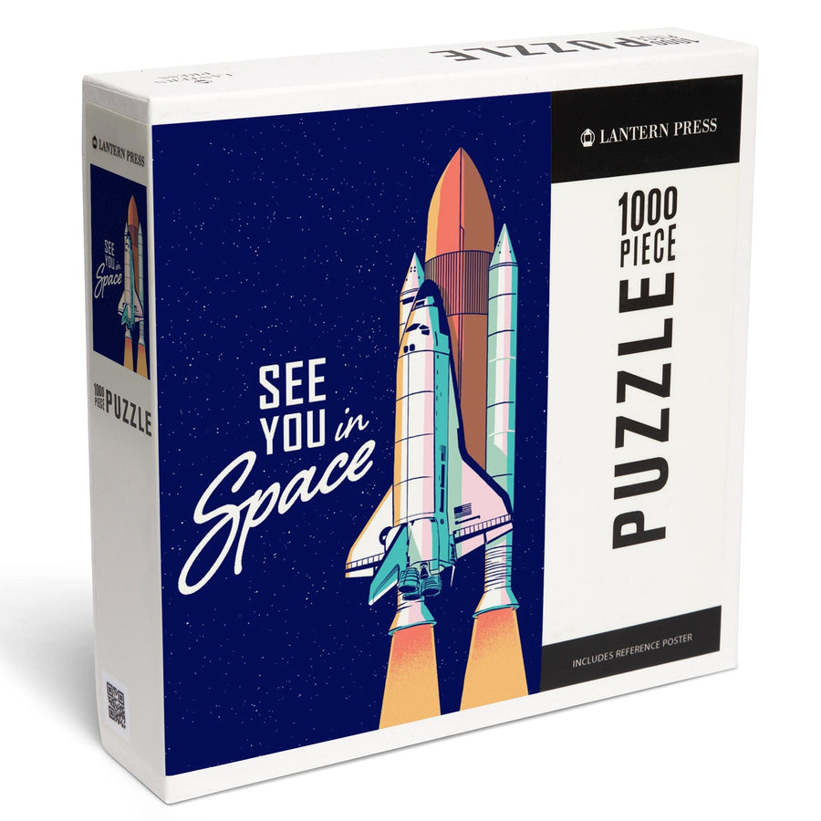 Space Queens Collection, Shuttle Launch, See You In Space, Jigsaw Puzzle Puzzle Lantern Press 